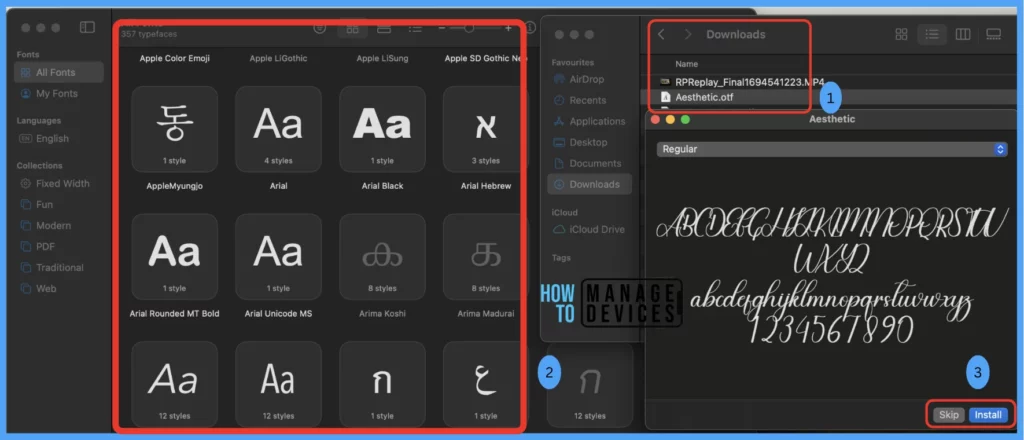 Best Method to Install Fonts on macOS using Intune Fig. 2